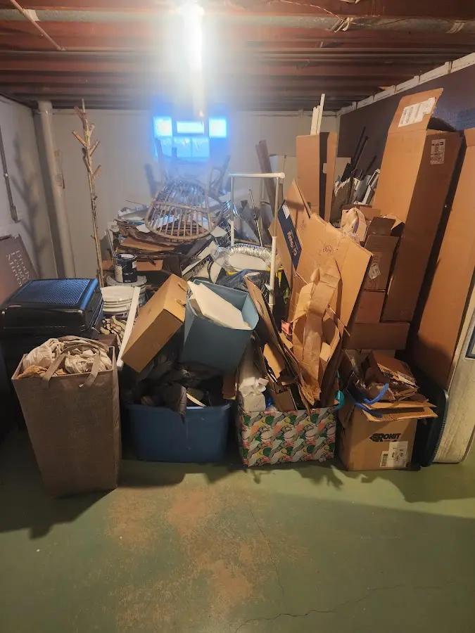 Roll-off dumpster container at job site for Concrete Dumpster Rental in Dardenne Prairie